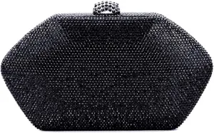 Glitter Women Rhinestone Clutch Purse Diamonds Evening Bag Crystal Shoulder Bag for Wedding Banquet Party