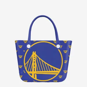 Golden State Warriors Big Logo Mini Print Tailgate Tote Bag