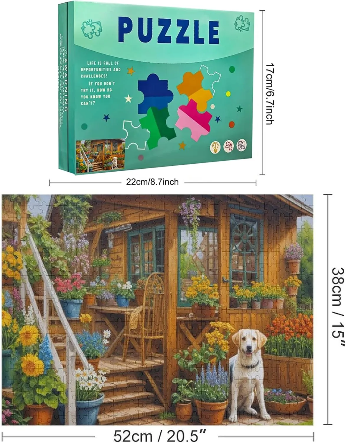Goldfish in Aquarium Jigsaw Puzzle 500 Pieces Puzzles for Adults 500 Piece Game Toys Family Decoration Puzzle Gift for Women Men 20.5x15 Inch
