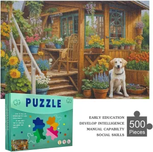 Goldfish in Aquarium Jigsaw Puzzle 500 Pieces Puzzles for Adults 500 Piece Game Toys Family Decoration Puzzle Gift for Women Men 20.5x15 Inch