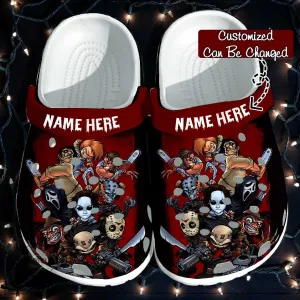 Halloween Personalized Horror Movies Clogs