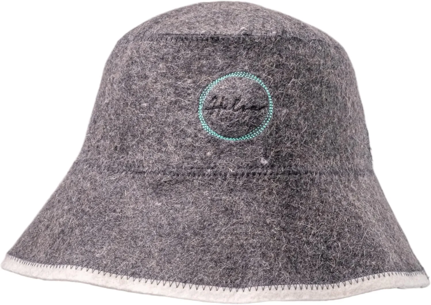 Halsa Sauna Hat, Natural Wool Sauna Hat for Men and Women, Eco-Friendly Insulating Headgear for Spa, Steam Room, Banya, Bathhouse, Comfortable, Breathable, Handmade, One Size Fits All