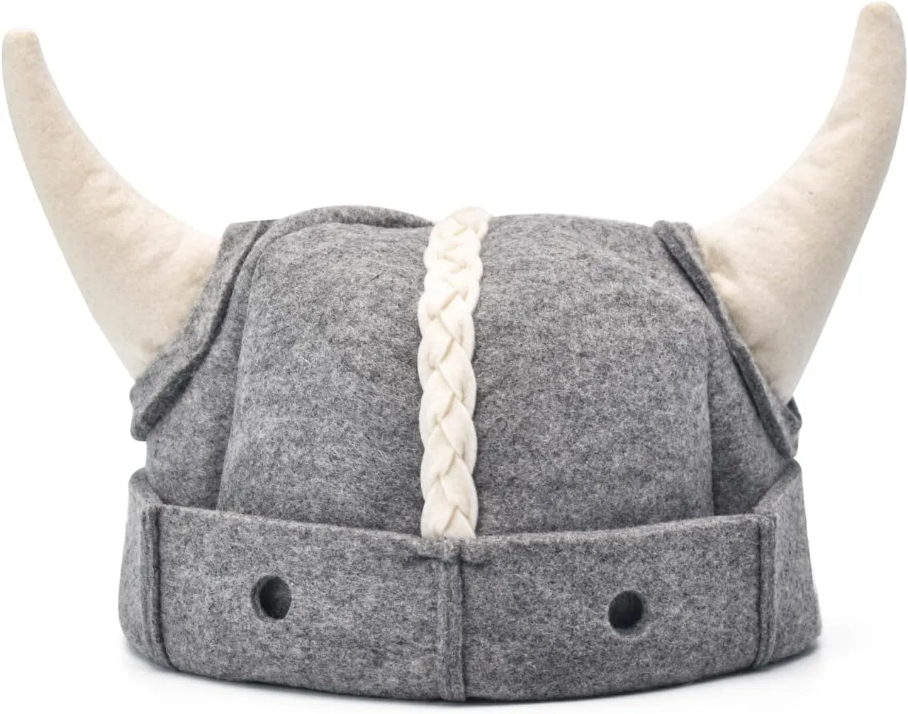 Halsa Sauna Hat Viking Wool, Handmade Natural Wool Sauna Cap for Men & Women, Eco-Friendly, Breathable, One Size Fits All for Spa, Steam Room, Banya, Bathhouse