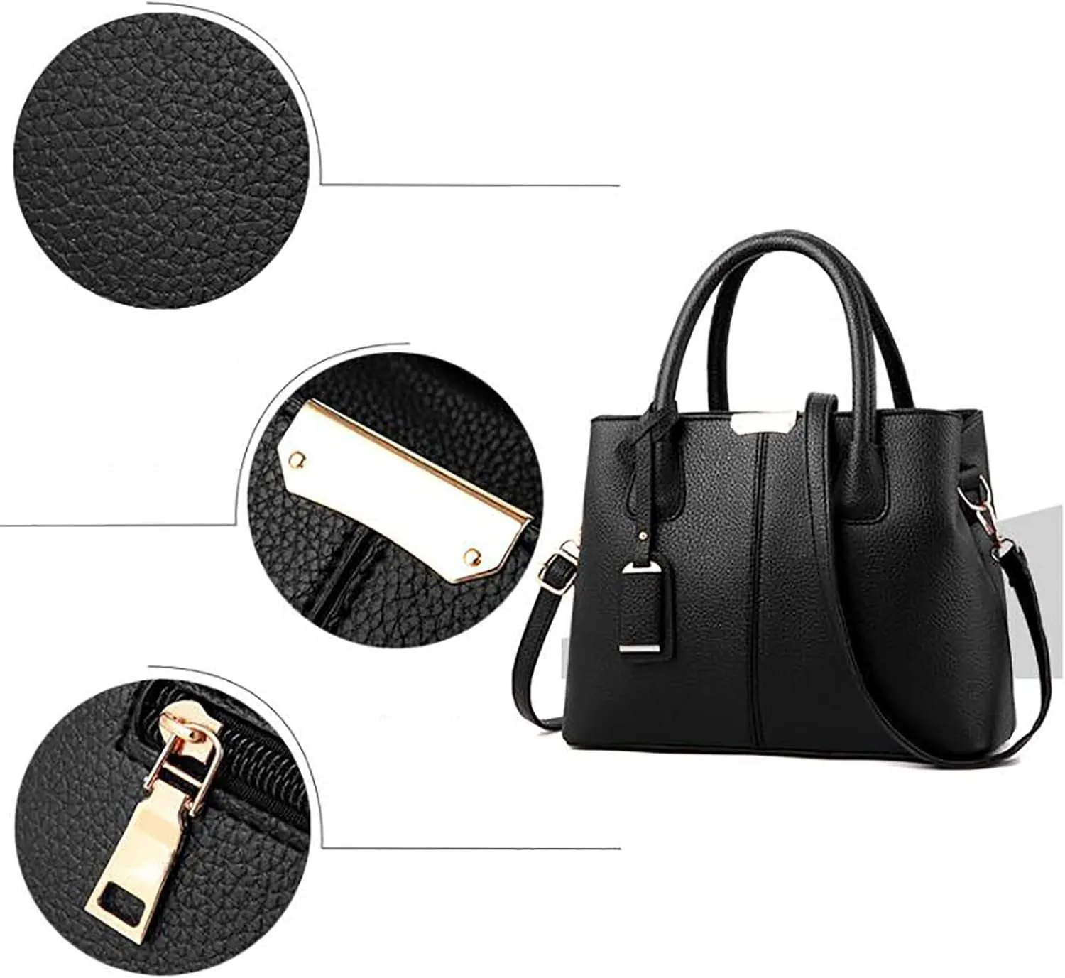 Handbag For Women Roomy Fashion Womens Handbags Ladies Purse Satchel Shoulder Bags Tote Leather Bag Clear Tote