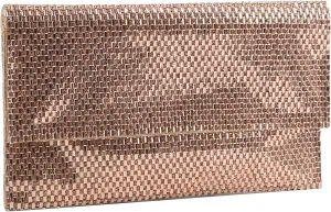 Handbag Republic Womens Gold Rose Gold Black Clutches Clitch Purses Women Evening Bag Formal Casual Shoulder Bag