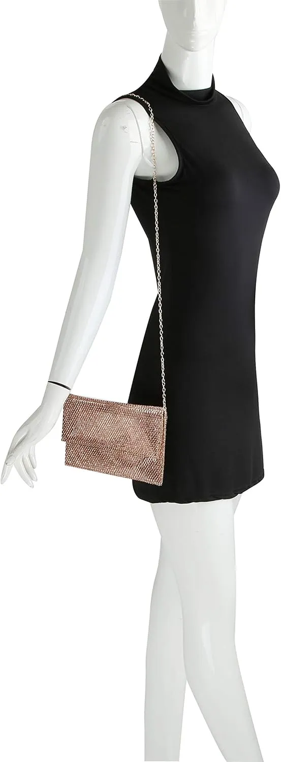 Handbag Republic Womens Gold Rose Gold Black Clutches Clitch Purses Women Evening Bag Formal Casual Shoulder Bag