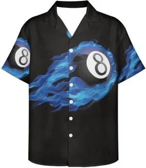 Hawaiian Shirt for Mens Print Button-Down Relaxed-Fit Short Sleeve Shirts