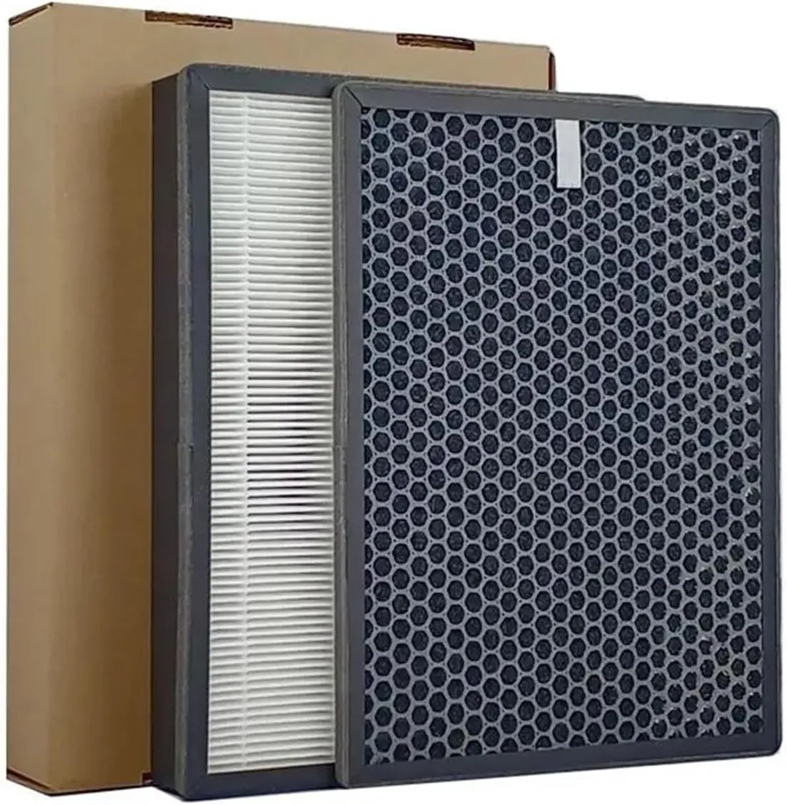 HEPA Filter Custom Made ，Compatible for Amway Ambreeze ，Hepa Filter and Carbon Filte Hepa: 440 * 360 * 25 Carbon: 440 * 360 * 12(Set)