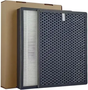 HEPA Filter Custom Made ，Compatible for Amway Ambreeze ，Hepa Filter and Carbon Filte Hepa: 440 * 360 * 25 Carbon: 440 * 360 * 12(Set)