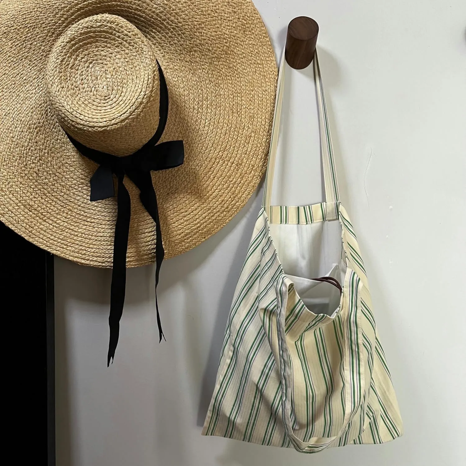 High-Density Cotton Stylish Shoulder Bag for Women, Reusable Tote Bag for Grocery, Shopping, Beach Bag