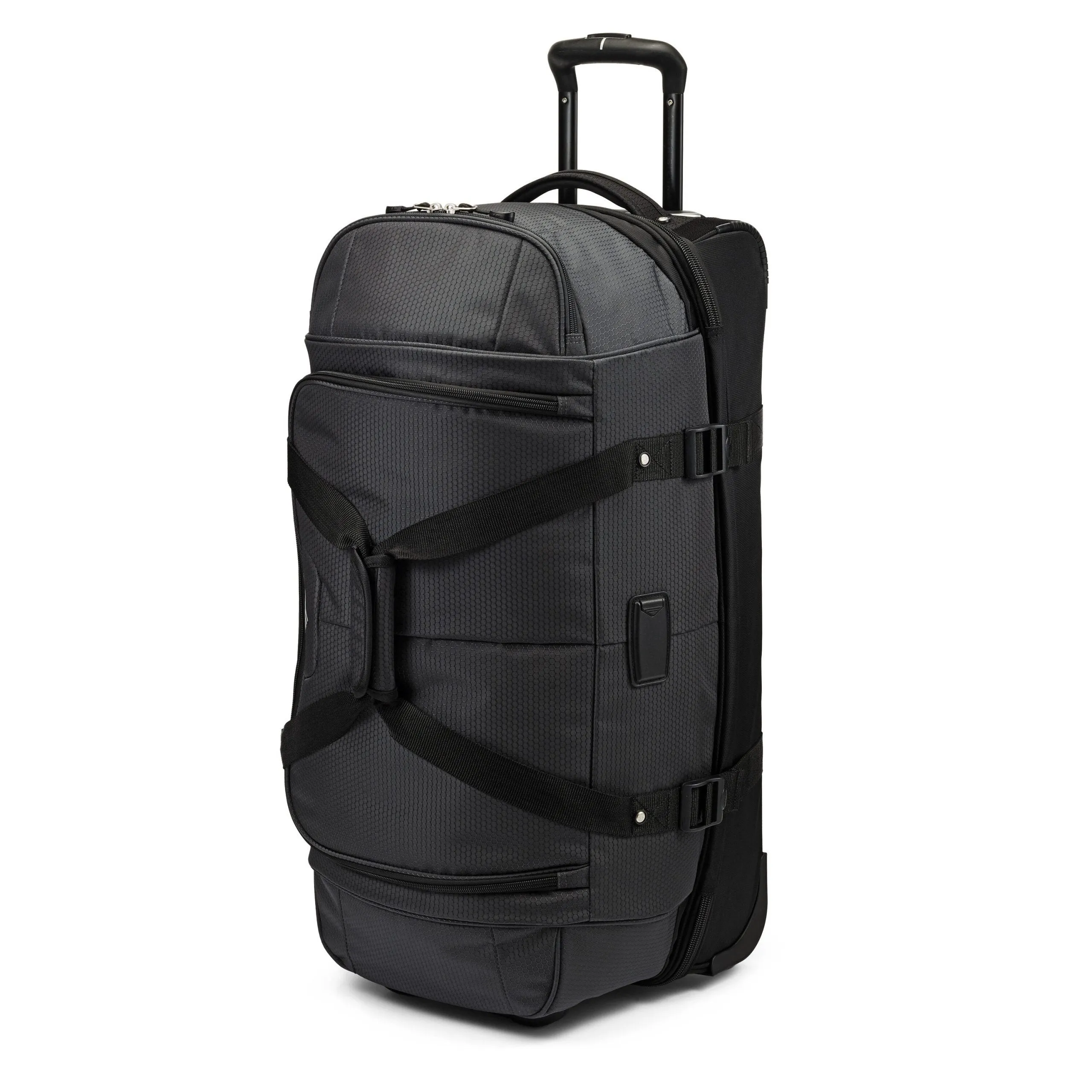 High Sierra Fairlead 28" Drop-Bottom Wheeled Duffel - Black/Grey