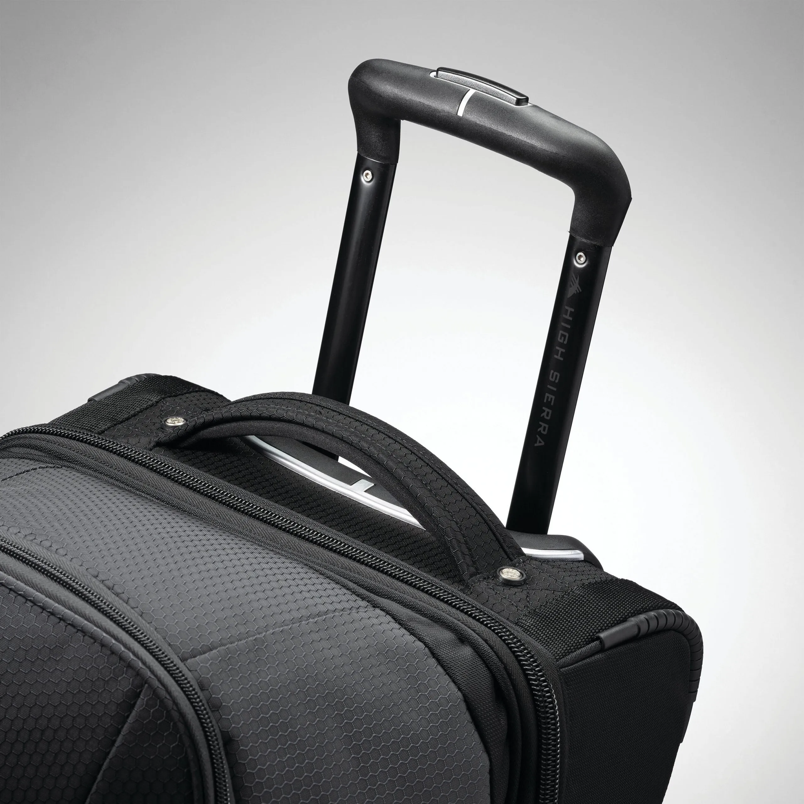 High Sierra Fairlead 34" Drop-Bottom Wheeled Duffel - Black/Grey