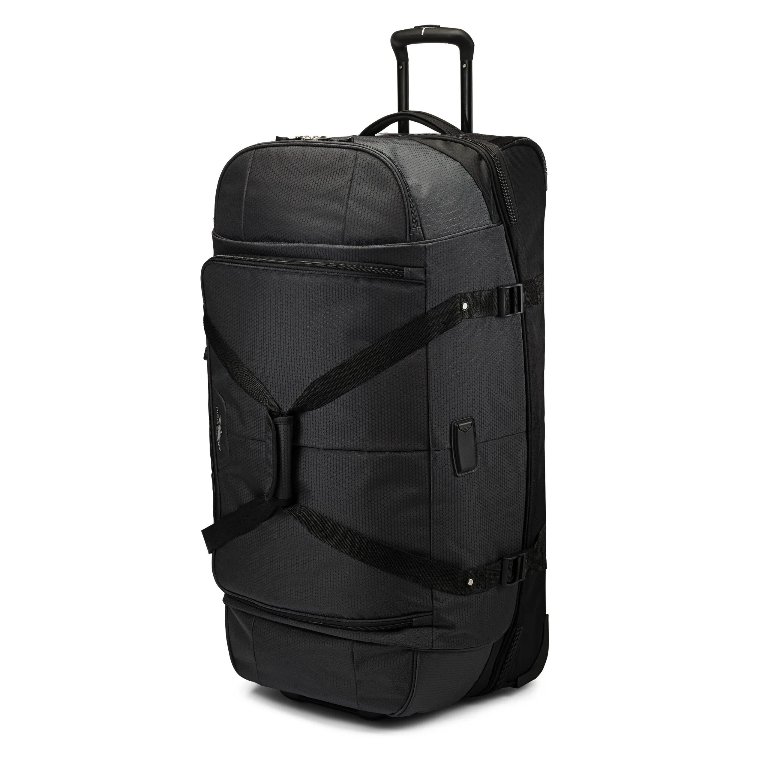 High Sierra Fairlead 34" Drop-Bottom Wheeled Duffel - Black/Grey