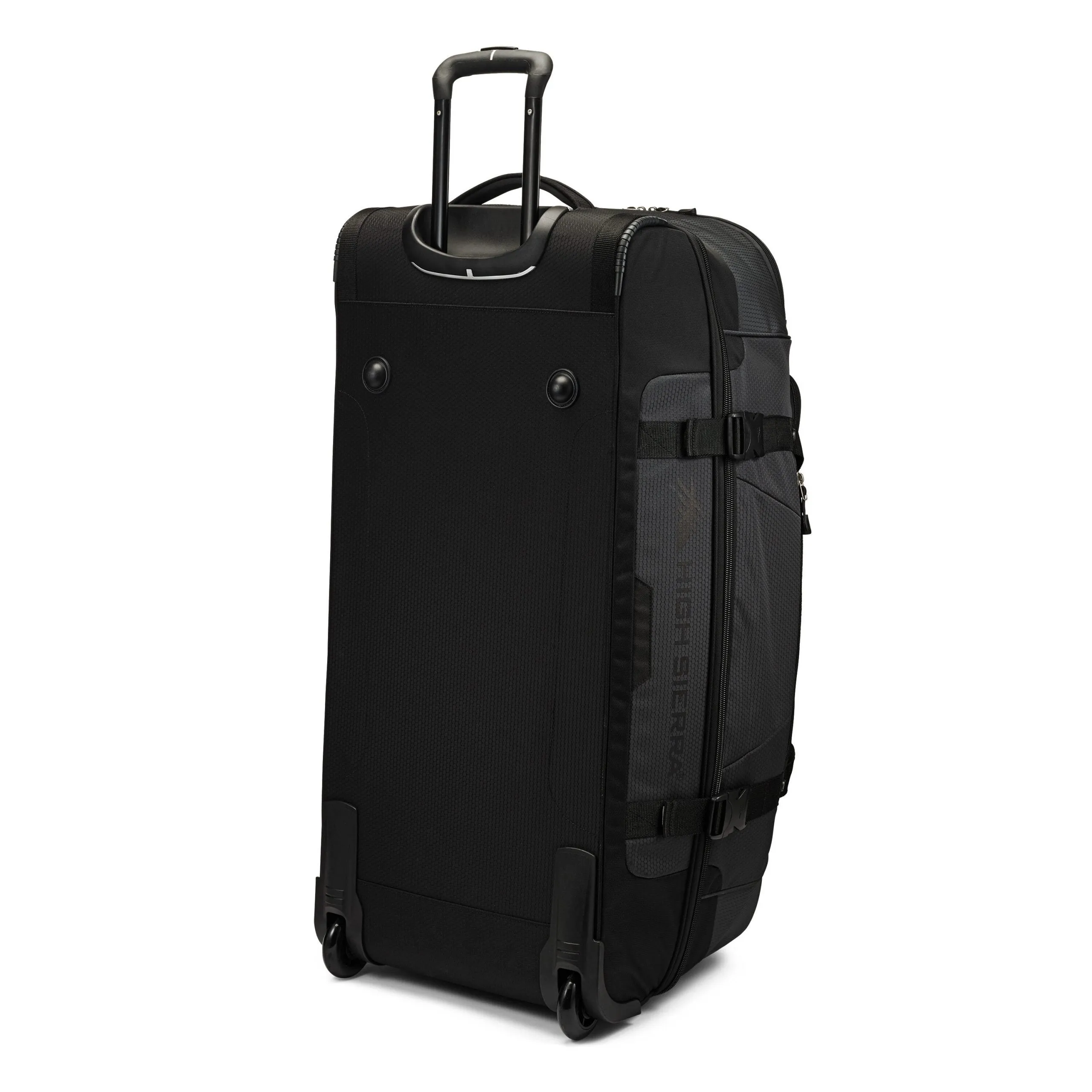 High Sierra Fairlead 34" Drop-Bottom Wheeled Duffel - Black/Grey