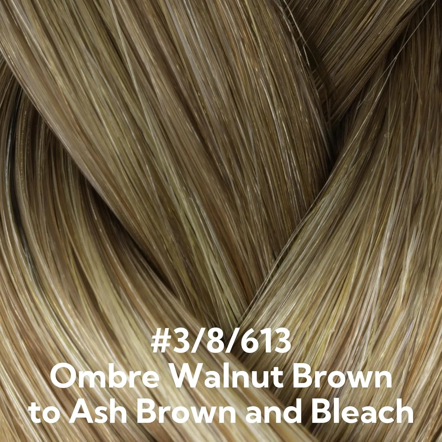 HOTBANANA Invisi Edge Tape in Hair Extensions Human Hair, 16inch 50g 20pcs Ombre Walnut Brown to Ash Brown and Bleach Invisible Tape in Extensions Straight Seamless Real Remy Hair Injected