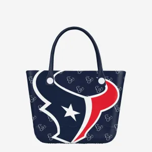 Houston Texans Big Logo Mini Print Tailgate Tote Bag
