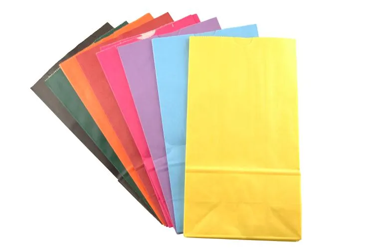 Hygloss Products Gusseted Bags - 6# Bright Colors