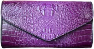 IAMUHI Women Vegan Leather Crocodile Evening Clutch Handbag Envelope Alligator Crossbody Bag Shoulder Purse Wallet