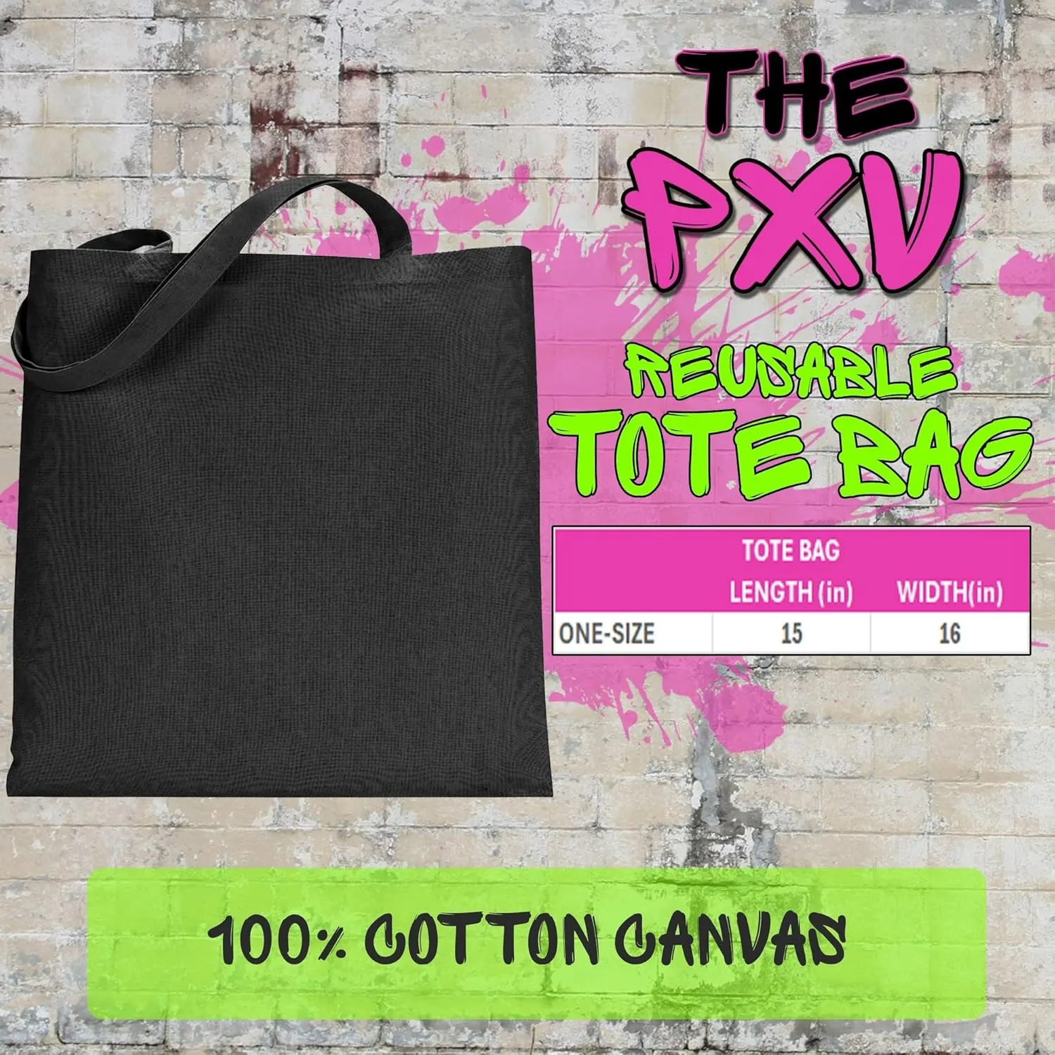 I'm Literally Just A Girl Reusable Shopping Tote Bag, Durable Cotton Canvas, Eco-Friendly and Spacious