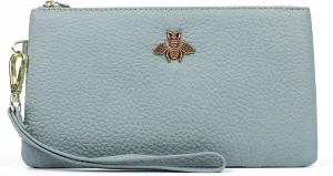 imeetu Women's Wristlet Clutch Purse Leather Cell Phone Wallet Handbag with Wrist Strap