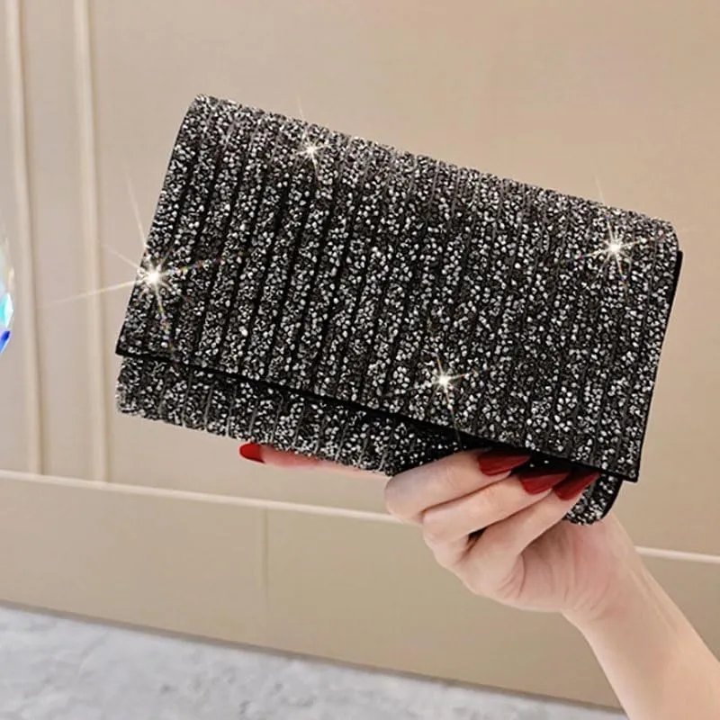 Inlaid Rhinestones Evening Bag Women Versatile Evening Bag