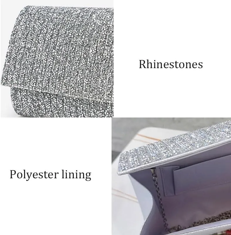 Inlaid Rhinestones Evening Bag Women Versatile Evening Bag