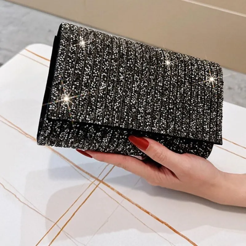 Inlaid Rhinestones Evening Bag Women Versatile Evening Bag