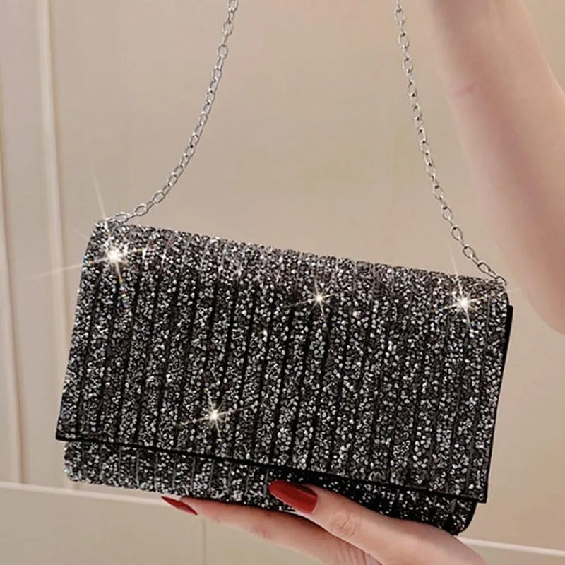 Inlaid Rhinestones Evening Bag Women Versatile Evening Bag
