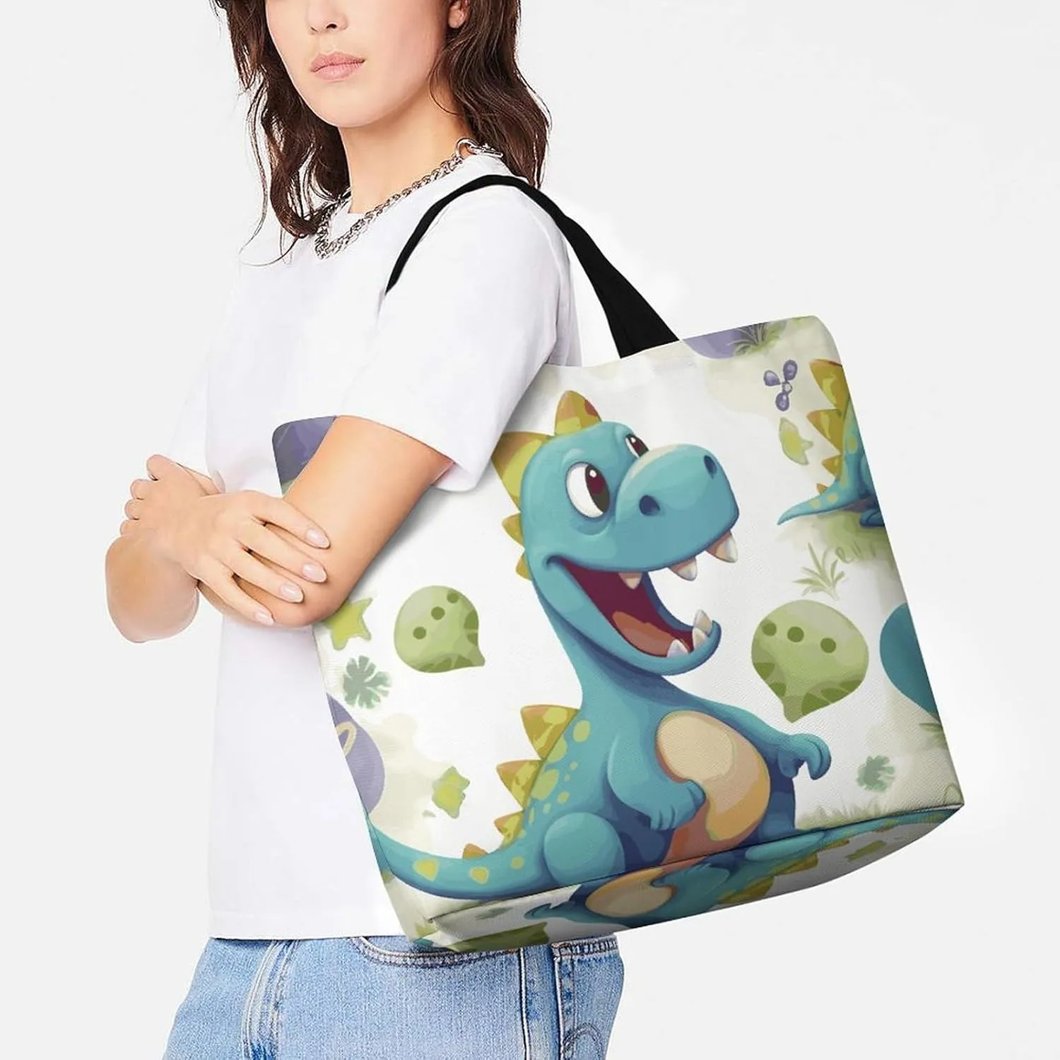 Interesting Wombats Tote Bag for Women Reusable Grocery Shoulder Bags Shopping Bag for Travel, Groceries