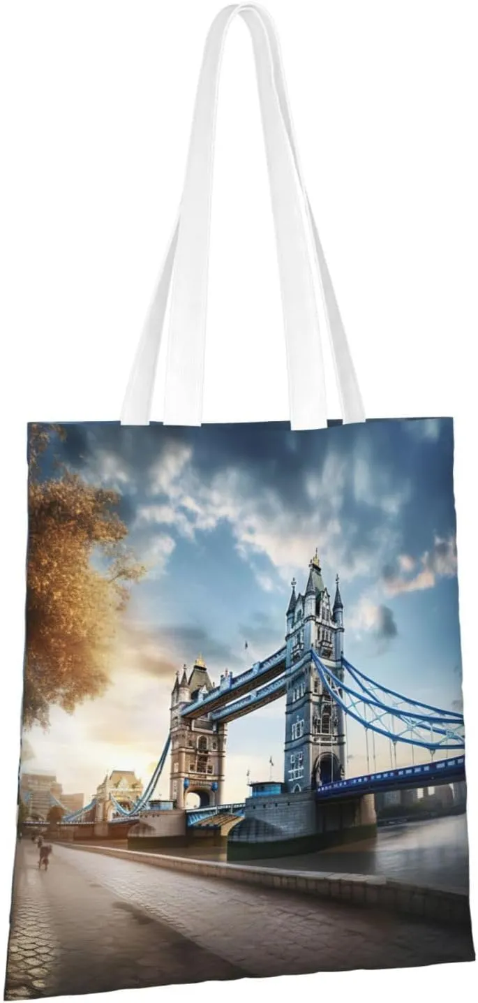 Ireland Sunset Seascape Reusable Canvas Shopping Bag-Multifunctional Tote Bag, Suitable For Shopping Daily Travel