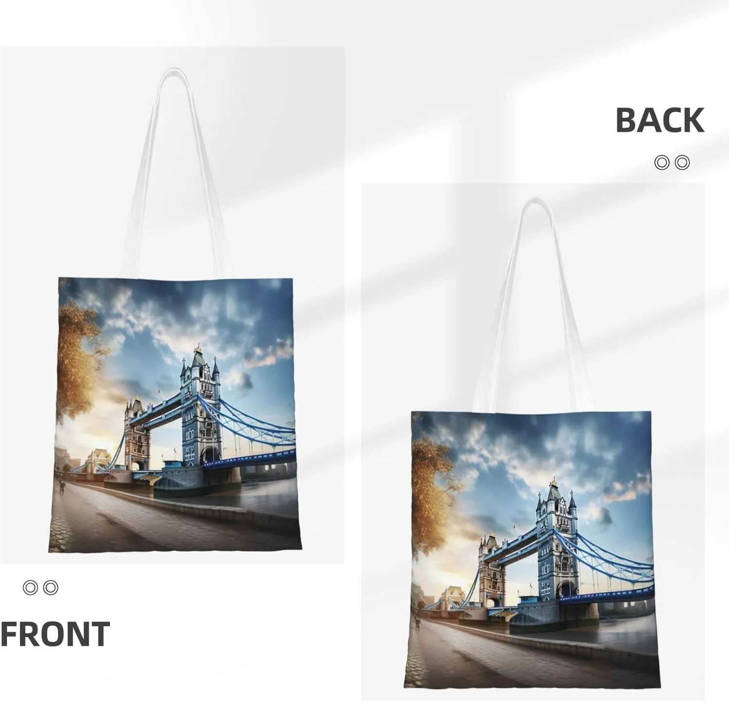 Ireland Sunset Seascape Reusable Canvas Shopping Bag-Multifunctional Tote Bag, Suitable For Shopping Daily Travel