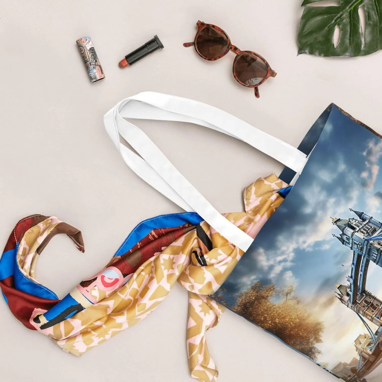 Ireland Sunset Seascape Reusable Canvas Shopping Bag-Multifunctional Tote Bag, Suitable For Shopping Daily Travel