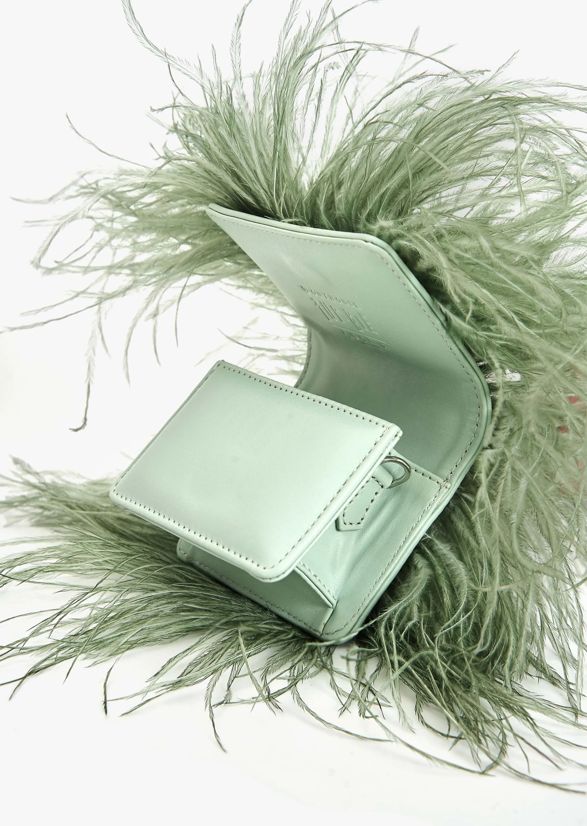 Jade green scarlet minivet bag