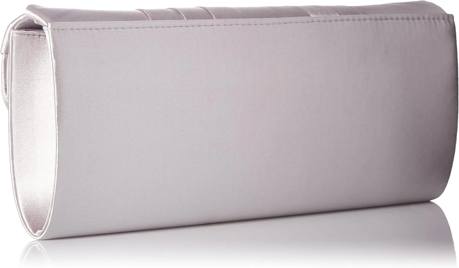 Jessica McClintock Angel Satin Tuxedo Flap Evening Clutch