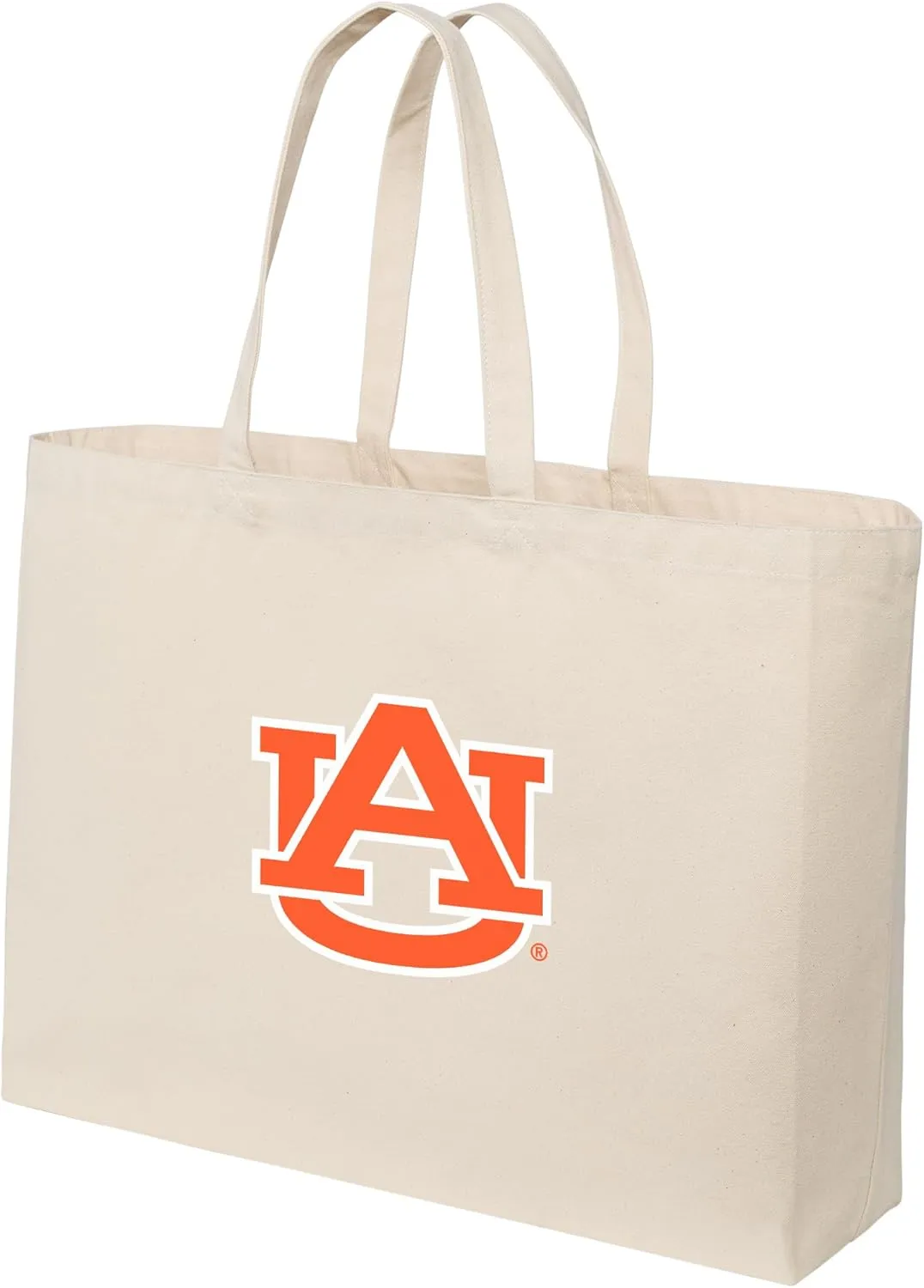 JUMBO Auburn Tote Bag or Large Canvas Auburn University Shopping Bag