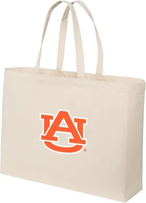 JUMBO Auburn Tote Bag or Large Canvas Auburn University Shopping Bag