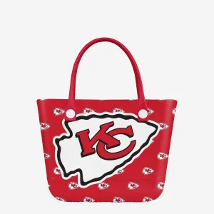 Kansas City Chiefs Big Logo Mini Print Tailgate Tote Bag