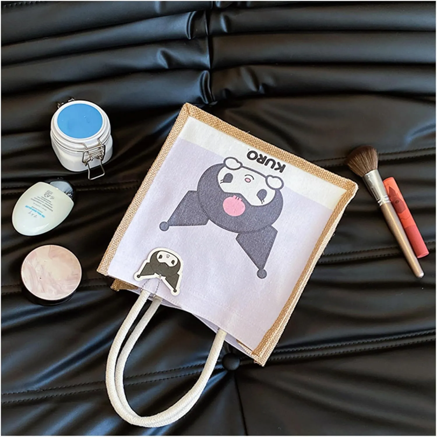 Kawaii Reusable Bag Kitty Handbag Cute Phone Purse Wallet Melody Makeup Tote Bag Gift for Women Girls