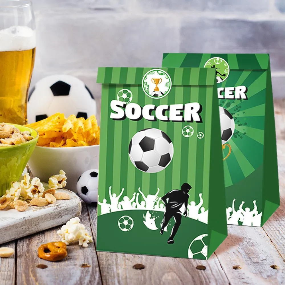 Kraft Paper Bag Set 12 bags and 18 stickers