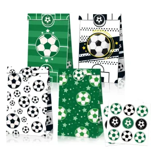 Kraft Paper Bag Set 12 bags and 18 stickers