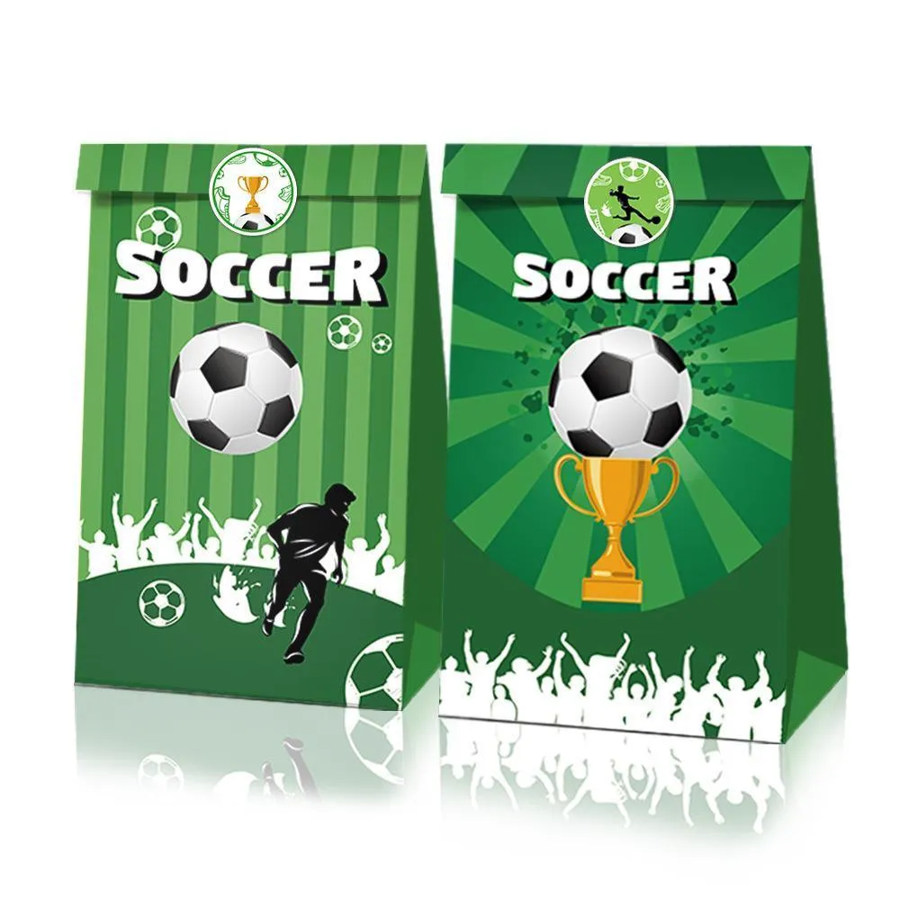 Kraft Paper Bag Set 12 bags and 18 stickers