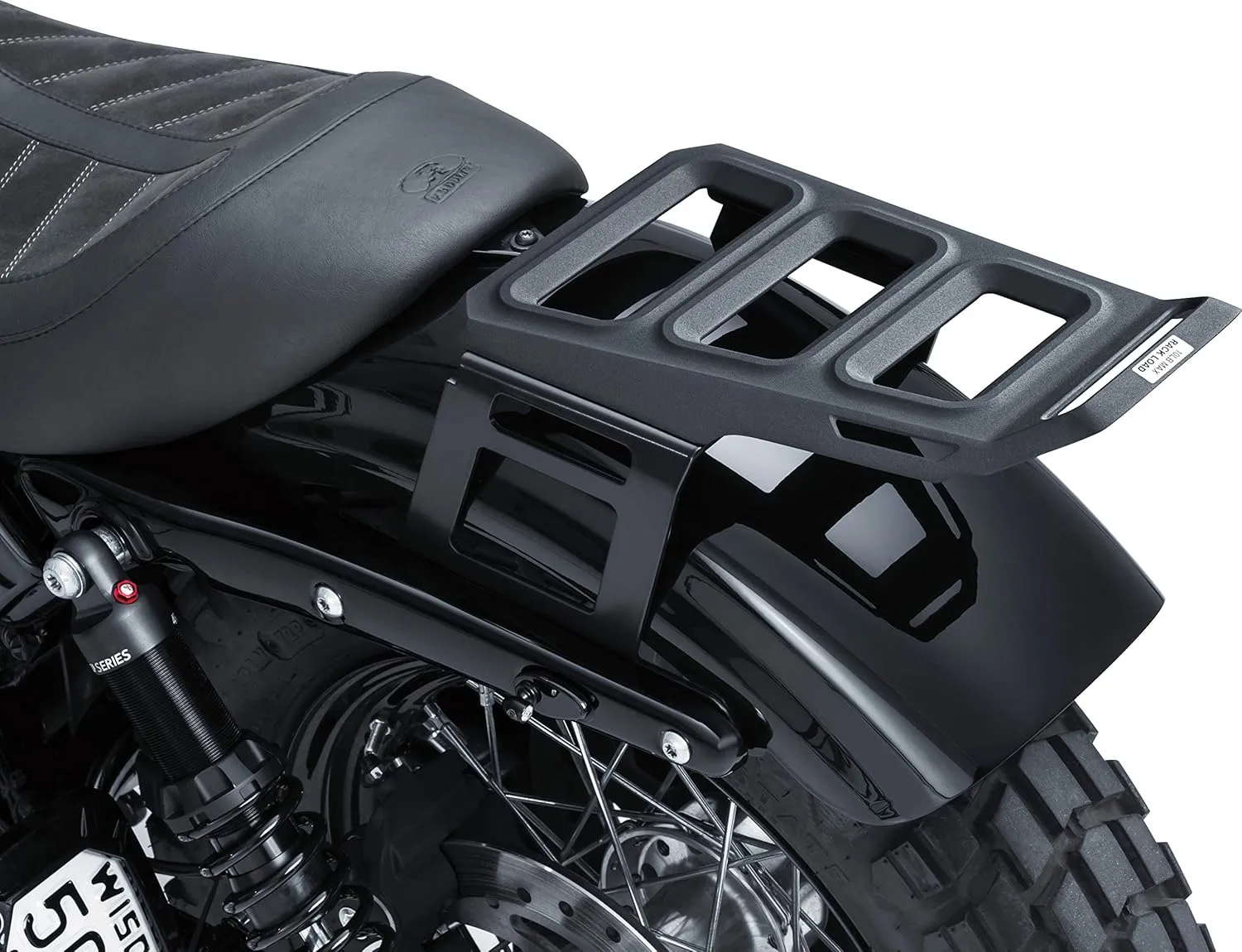 Kuryakyn 6665 Motorcycle Accessory: Dillinger Fixed Mount Luggage/Storage Rack for 2004-19 Harley-Davidson XL Motorcycles, Satin Black