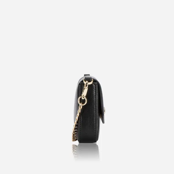 LADIES CLUTCH BAG, BLACK