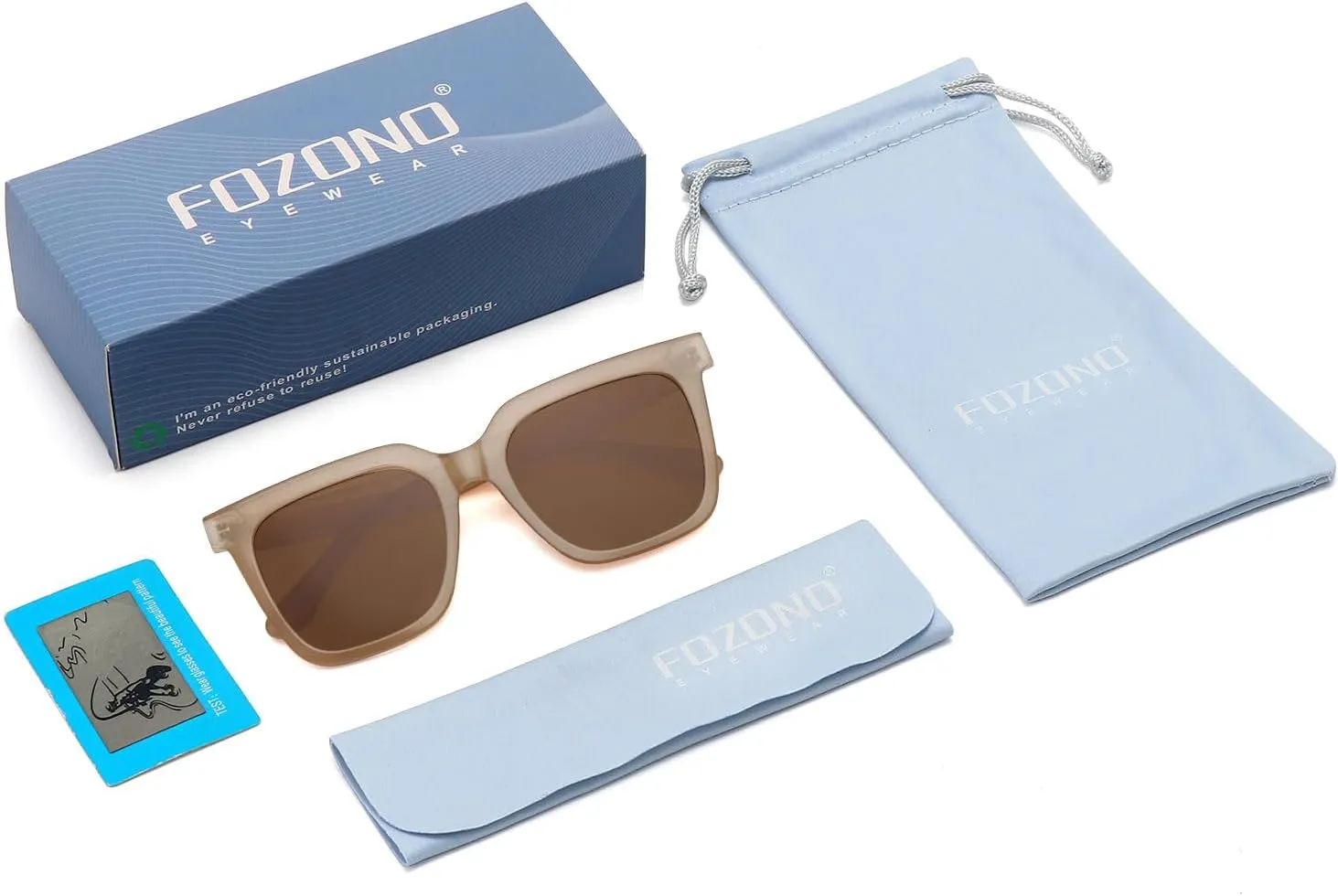 Large Square Sunglasses Trendy Polarized Sunglasses for Women Men Classic Retro Style UV400 Protection