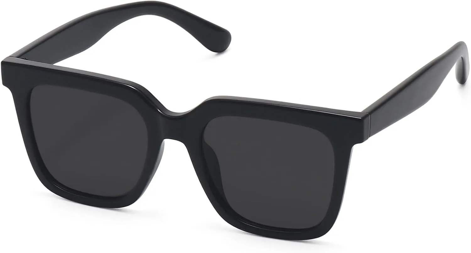 Large Square Sunglasses Trendy Polarized Sunglasses for Women Men Classic Retro Style UV400 Protection