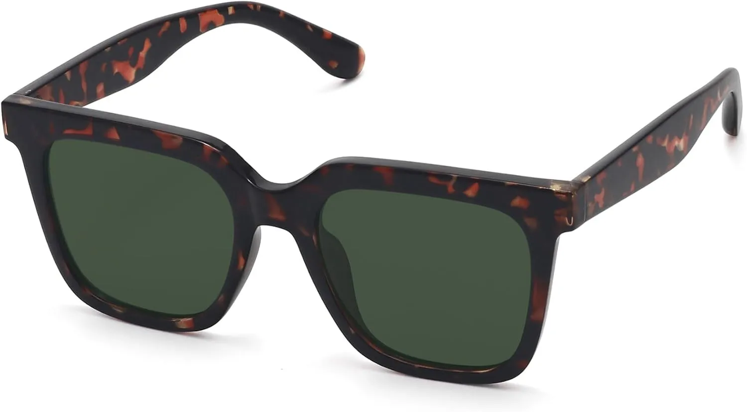 Large Square Sunglasses Trendy Polarized Sunglasses for Women Men Classic Retro Style UV400 Protection