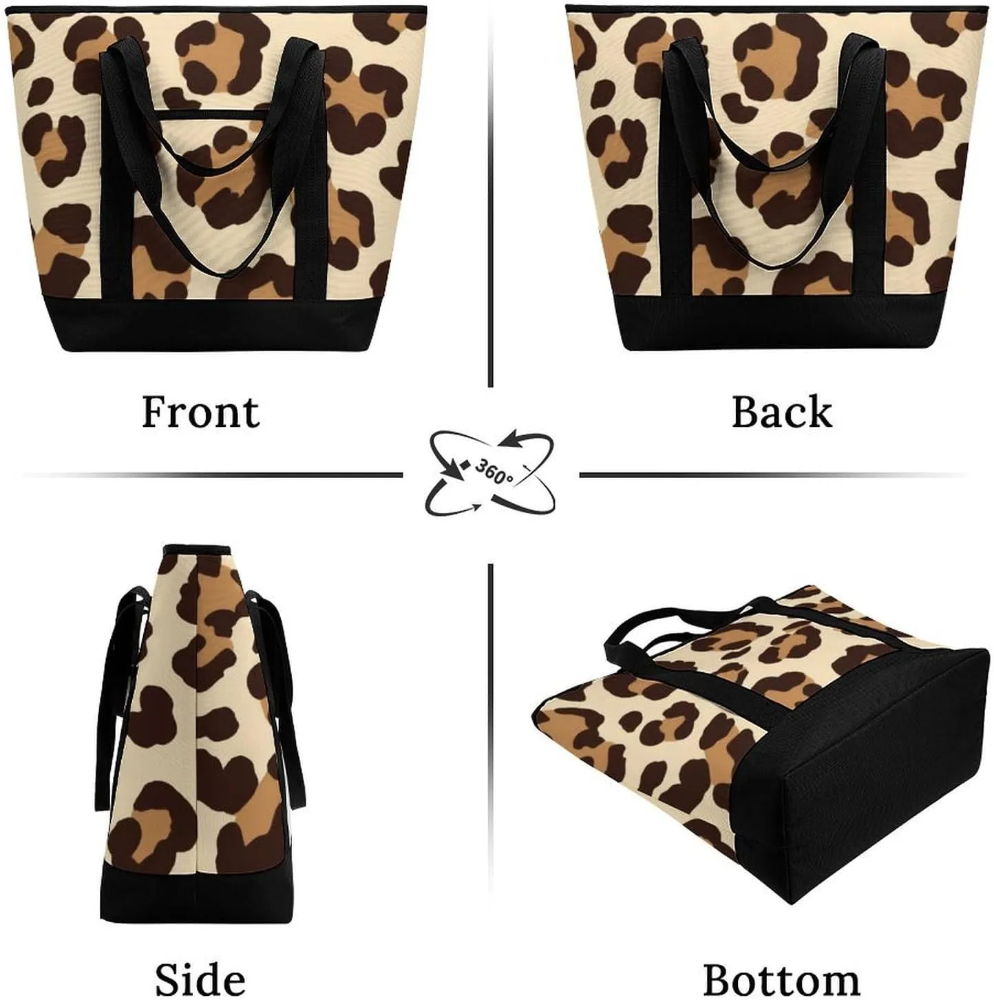 Large Thermal Shopping Tote Bag Travel Friendly Fashion Handbag Commuter Bag