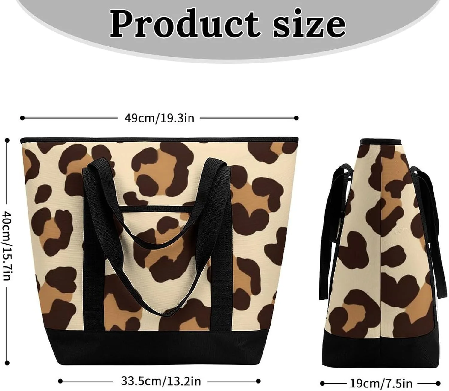 Large Thermal Shopping Tote Bag Travel Friendly Fashion Handbag Commuter Bag