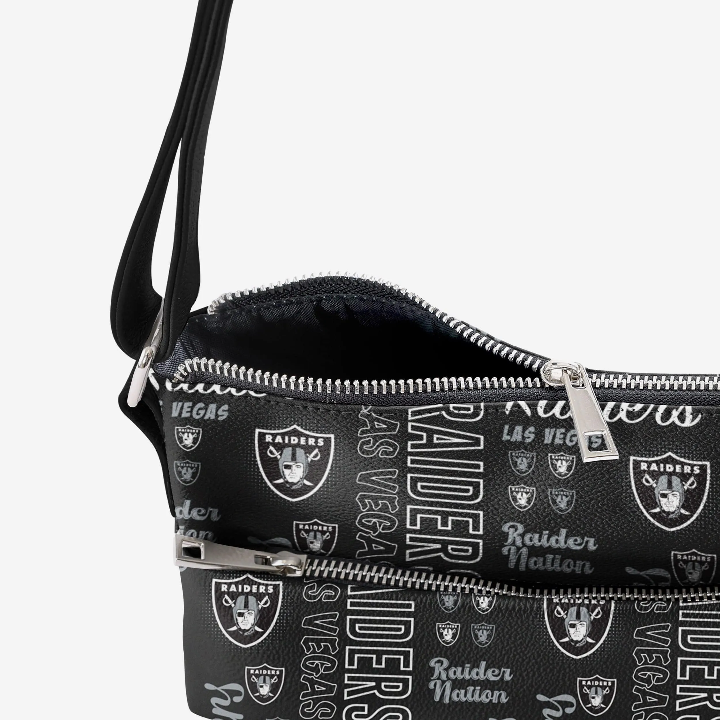 Las Vegas Raiders Spirited Style Printed Collection Foldover Tote Bag
