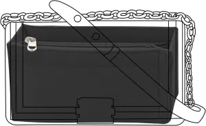 Lckaey Purse Organizer insert for Chanel leboy Handbags Felt organizer insert Bag in Bag Y094black-S